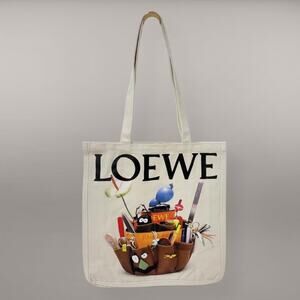 Loewe Crafted World Exhibition Gift Tote Bag Loewe Exhibition Limited Canvas